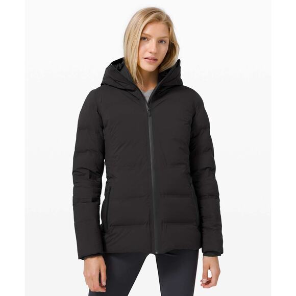 LULULEMON Sleet Street Jacket Black (Second Release) Sz 10 $348 - Picture 1 of 10